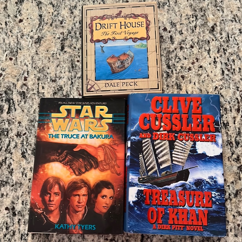 Bundle Lot Of 3 Fantasy Fiction Books Hardcover with Dust Jacket